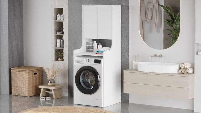 Hanah Home Armario para Lavadora Val2-W Blanco